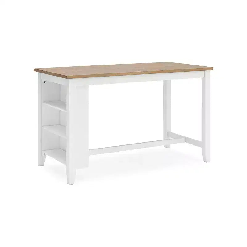 Bar dining table with solid wood countertop