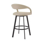 Tabouret de bar pivotant en similicuir de 26 pouces