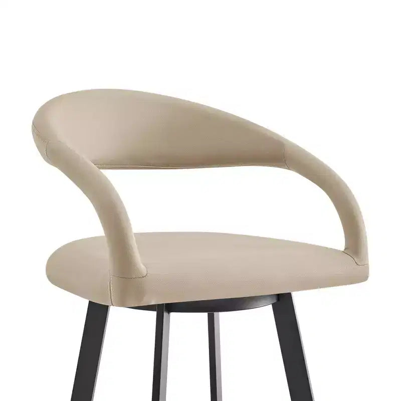 26-inch faux leather swivel bar stool