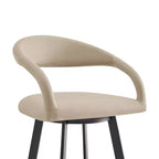 Tabouret de bar pivotant en similicuir de 26 pouces
