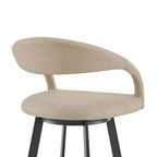 Tabouret de bar pivotant en similicuir de 26 pouces