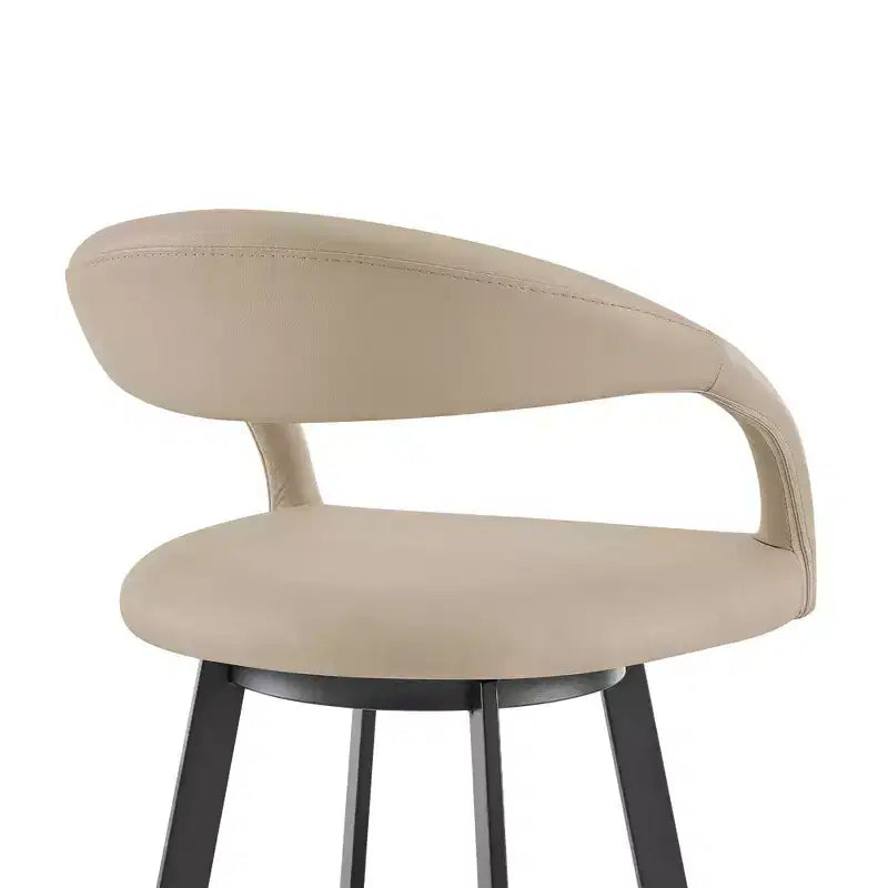 26-inch faux leather swivel bar stool