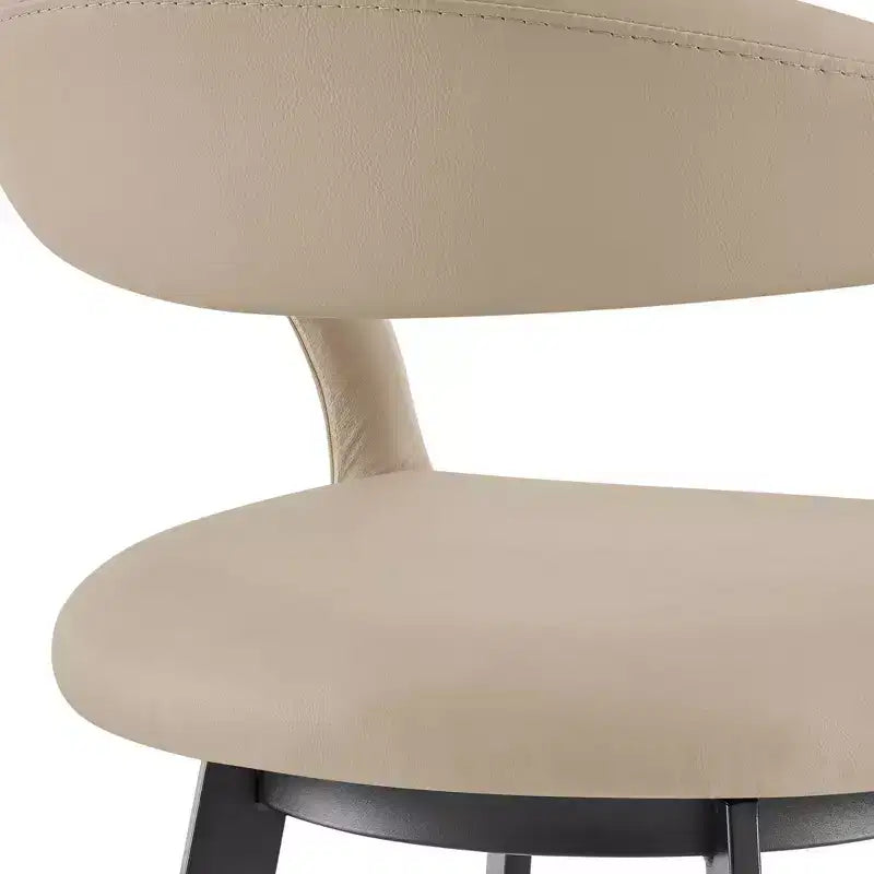 26-inch faux leather swivel bar stool