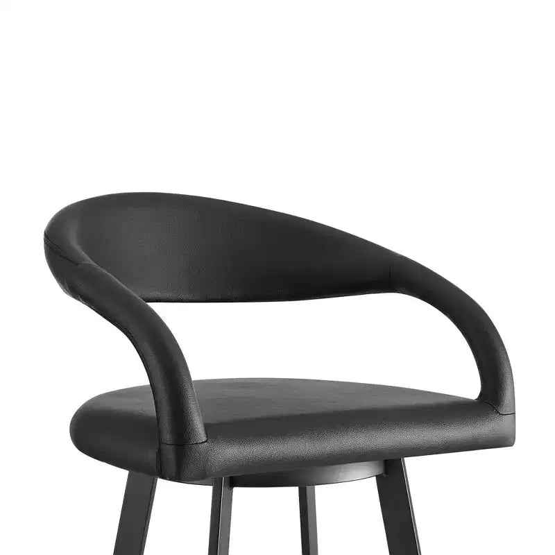 26-inch faux leather swivel bar stool