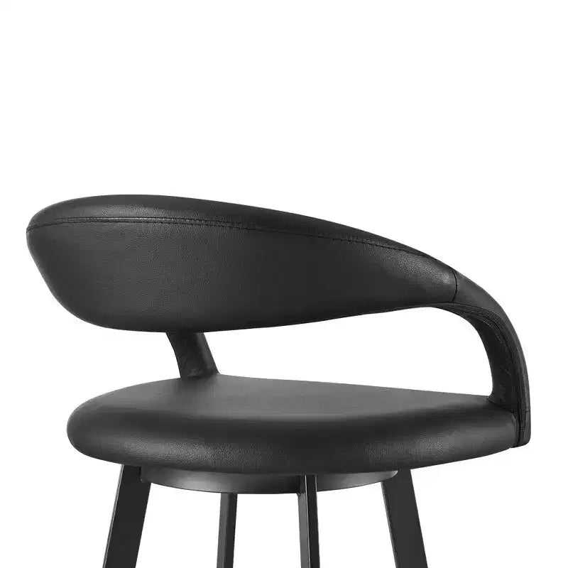 26-inch faux leather swivel bar stool