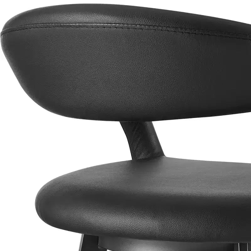 26-inch faux leather swivel bar stool