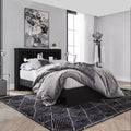 Dimensions du lit plateforme (hors tout) : 111,76 cm (H) x 147,32 cm (l) x 190,5 cm (P) Poids : 75,3 kg