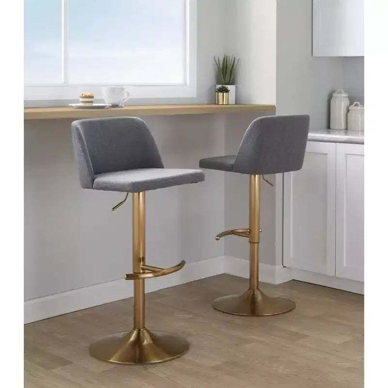 Tabouret de bar pivotant réglable