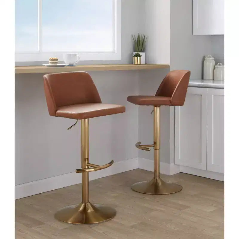 Tabouret de bar pivotant réglable