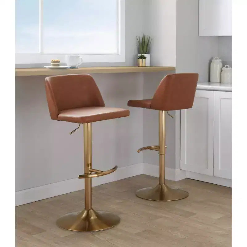 Tabouret de bar pivotant réglable