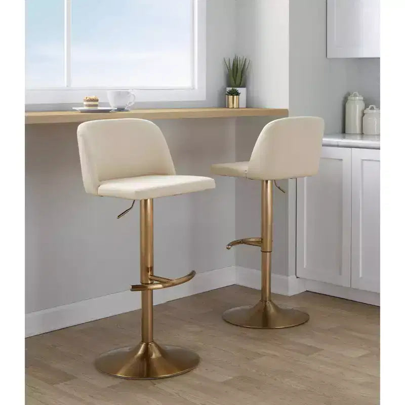 Tabouret de bar pivotant réglable