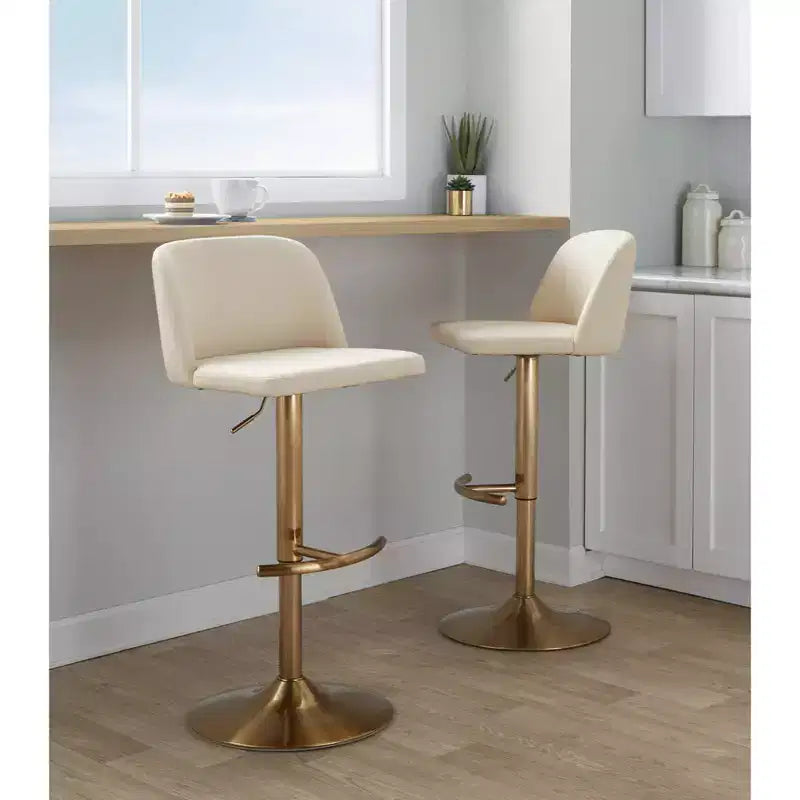 Tabouret de bar pivotant réglable