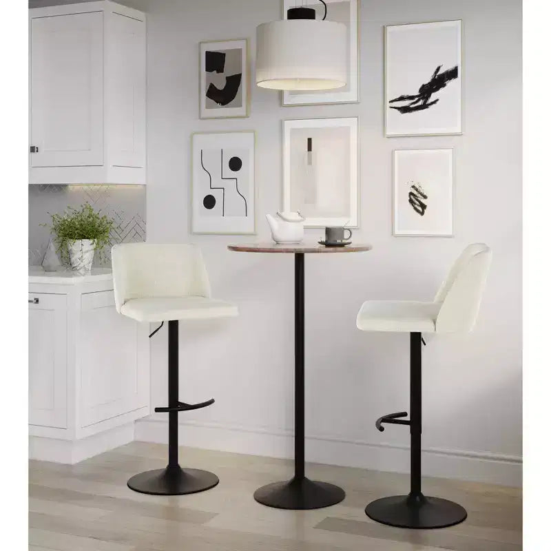 Tabouret de bar pivotant réglable