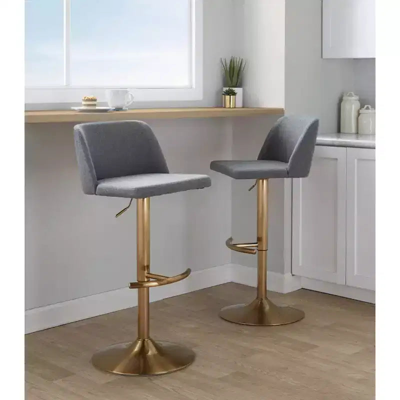 Tabouret de bar pivotant réglable