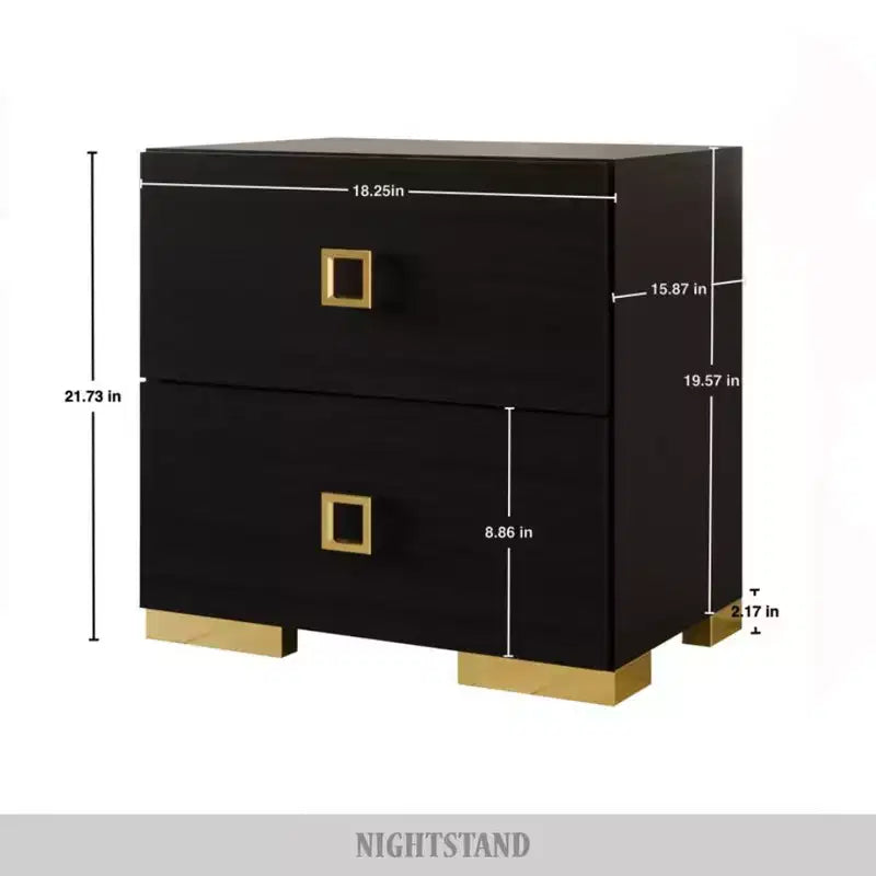 Deux tables de chevet