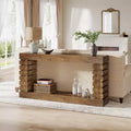 70. 87 Table console rectangulaire en bois