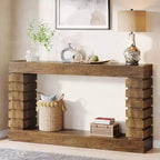 70. 87 Table console rectangulaire en bois