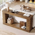 70. 87 Table console rectangulaire en bois