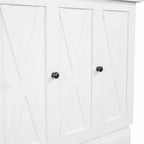 Lit escamotable mural Queen/Double en bois, lit-armoire pliable peu encombrant avec station de charge USB et tiroirs de rangement