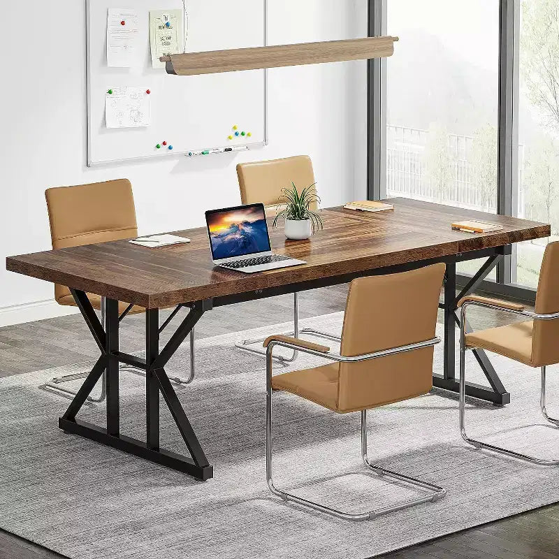 Table de conférence 6 pieds, 180 L x 80 l x 75 H cm
