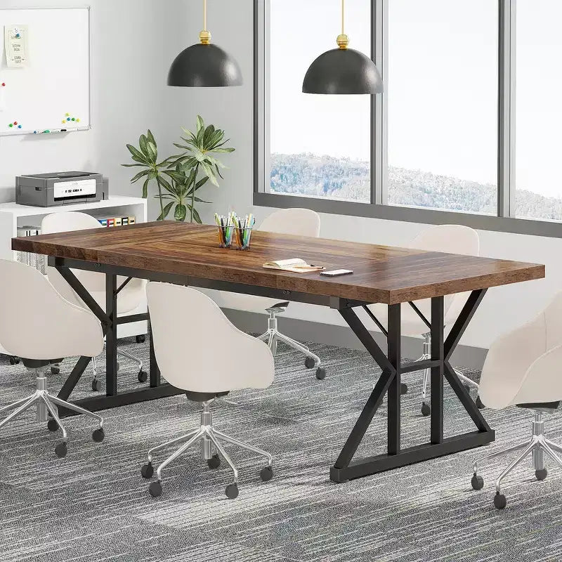 Table de conférence 6 pieds, 180 L x 80 l x 75 H cm