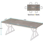 Table de conférence de 6 pieds, 180 L x 80 l x 75 H cm