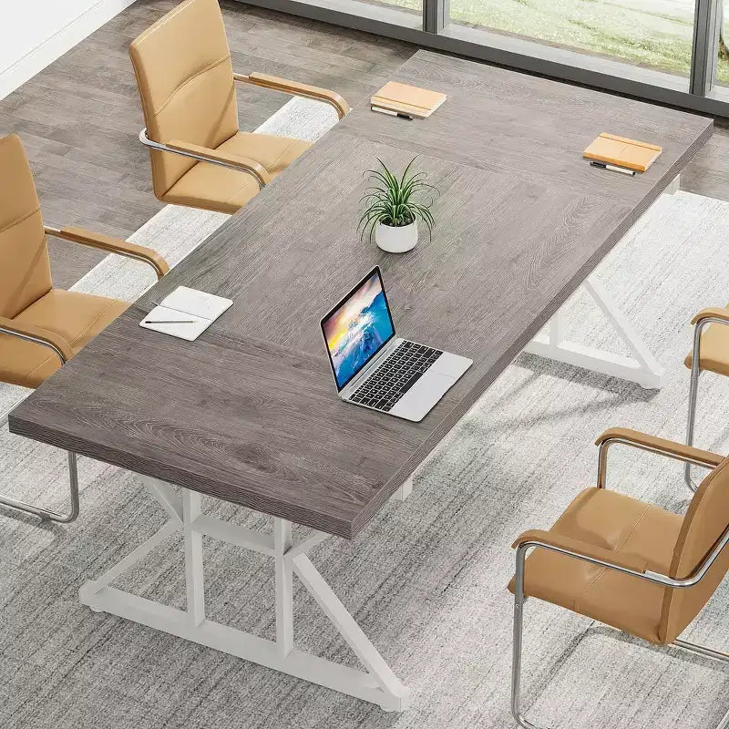Table de conférence 6 pieds, 180 L x 80 l x 75 H cm
