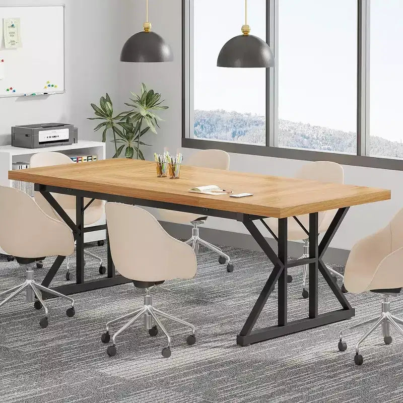 Table de conférence 6 pieds, 180 L x 80 l x 75 H cm