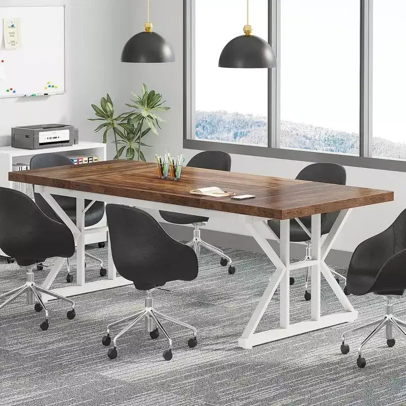 Table de conférence 6 pieds, 180 L x 80 l x 75 H cm