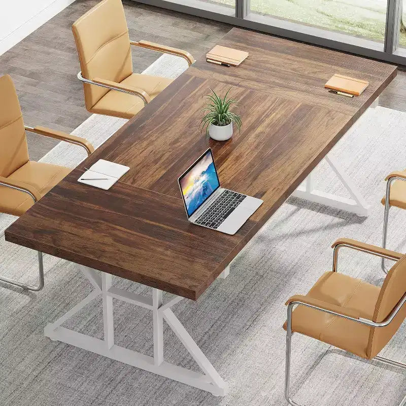 Table de conférence 6 pieds, 180 L x 80 l x 75 H cm