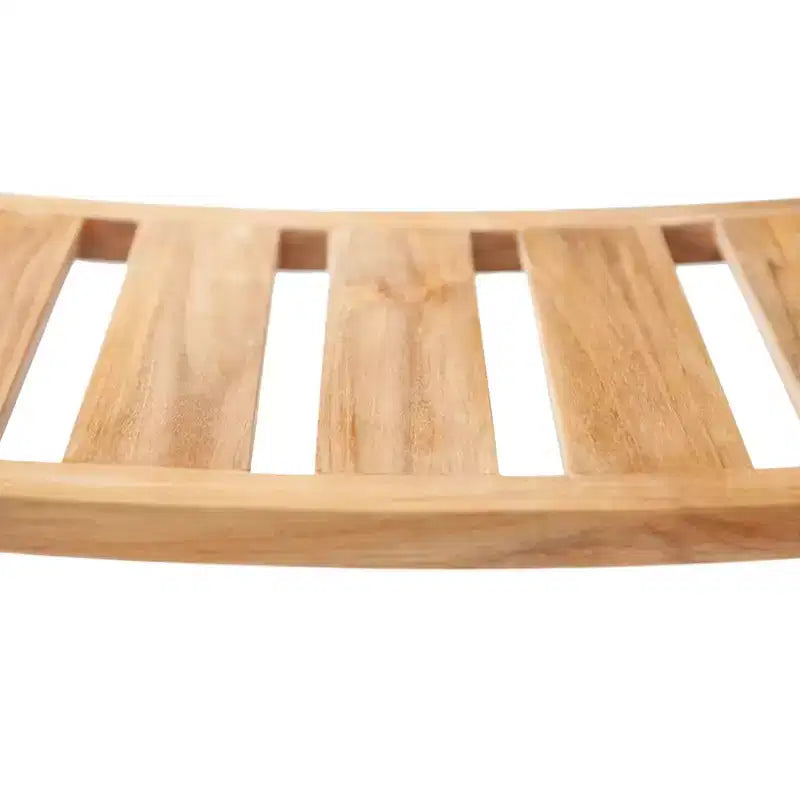 Banc de douche de style asiatique avec étagère, 76,2 cm – Beige