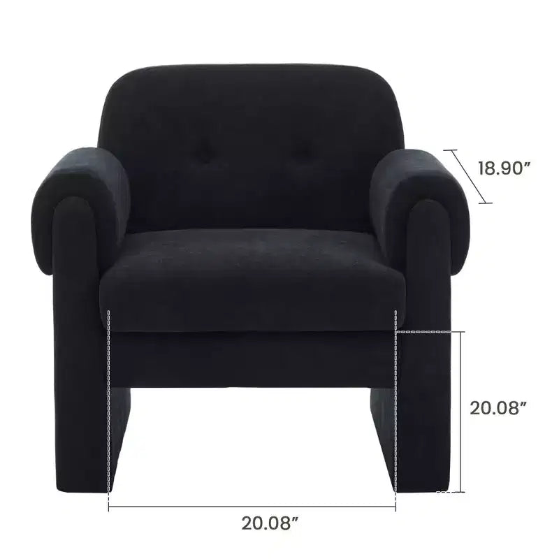Fauteuil d'appoint rembourré Downy Fluffy Cloud, fauteuil pour chambre à coucher, hall d'accueil, salle de lecture, salon