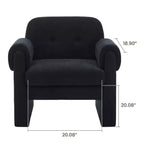 Fauteuil d'appoint rembourré Downy Fluffy Cloud, Fauteuil pour Chambre, Salle de réception, Salle de lecture, Salon