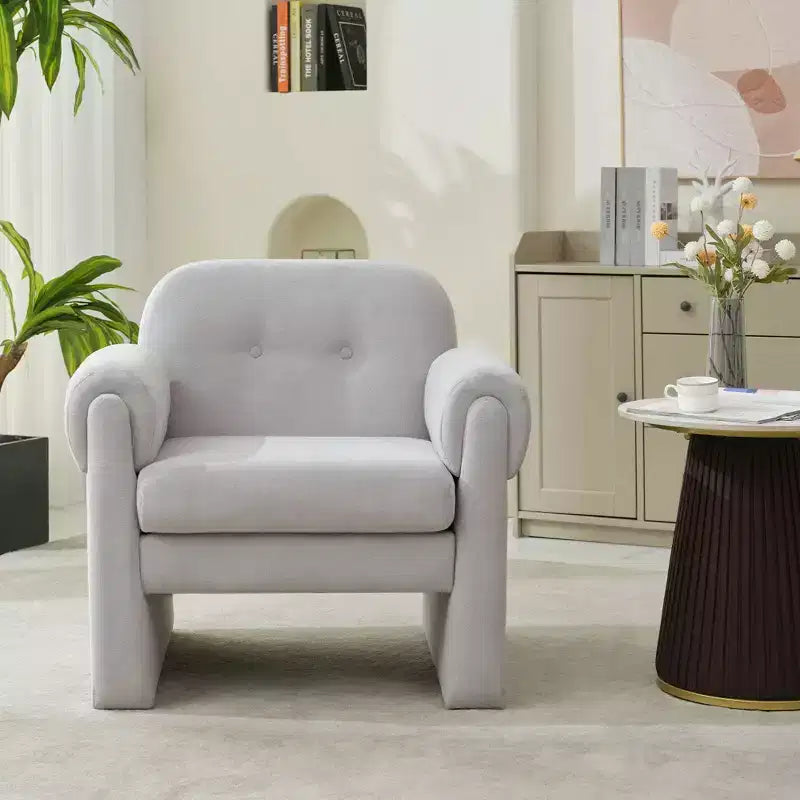 Fauteuil d'appoint rembourré Downy Fluffy Cloud, fauteuil pour chambre à coucher, hall d'accueil, salle de lecture, salon
