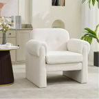 Hyleory Downy Fluffy Cloud Upholstered Accent Chair,Armchair for Bedroom Reception Area Reading Room Living Room