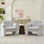 Fauteuil d'appoint rembourré Downy Fluffy Cloud, Fauteuil pour Chambre, Salle de réception, Salle de lecture, Salon