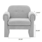 Fauteuil d'appoint rembourré Downy Fluffy Cloud, Fauteuil pour Chambre, Salle de réception, Salle de lecture, Salon