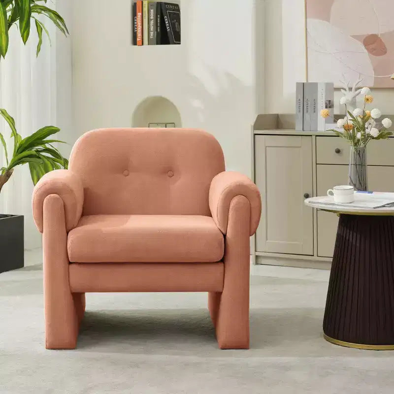 Fauteuil d'appoint rembourré Downy Fluffy Cloud, fauteuil pour chambre à coucher, hall d'accueil, salle de lecture, salon