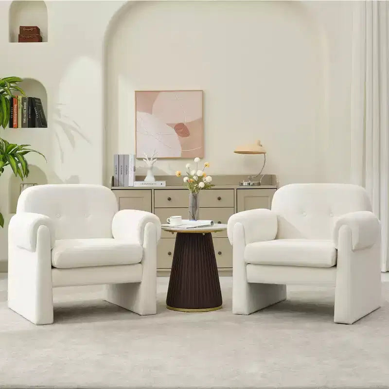 Downy Fluffy Cloud Upholstered Accent Chair,Armchair for Bedroom Reception Area Reading Room Living Room
