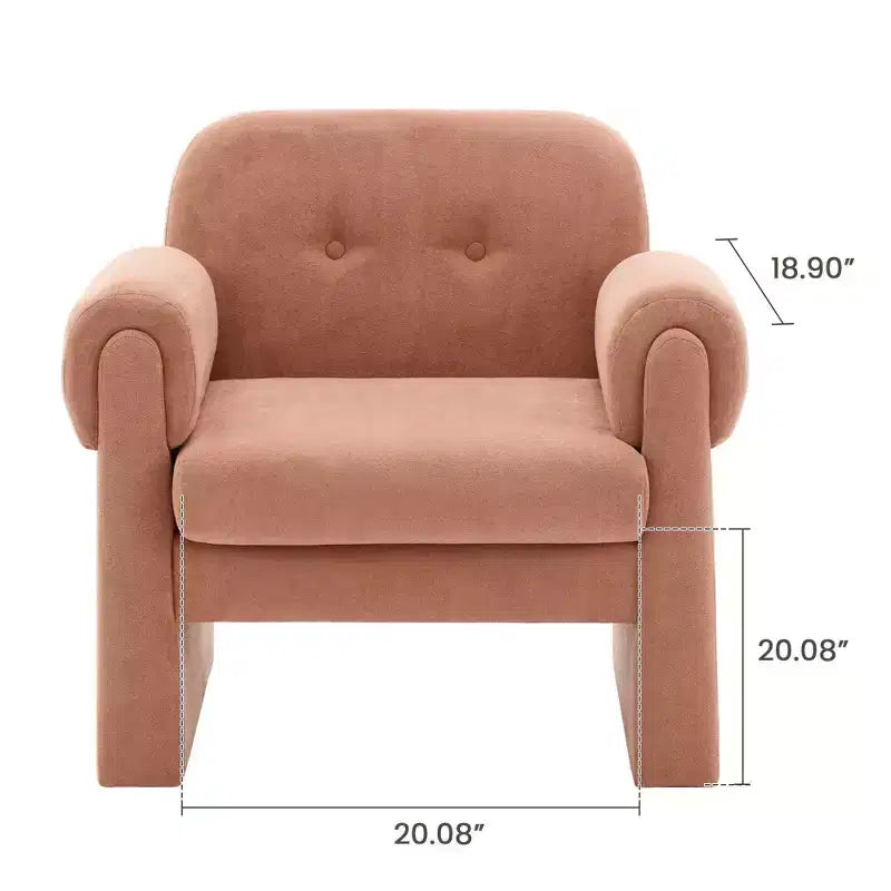 Fauteuil d'appoint rembourré Downy Fluffy Cloud, fauteuil pour chambre à coucher, hall d'accueil, salle de lecture, salon