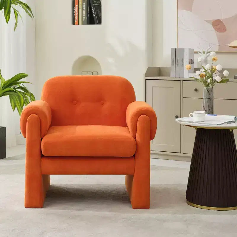 Fauteuil d'appoint rembourré Downy Fluffy Cloud, fauteuil pour chambre à coucher, hall d'accueil, salle de lecture, salon