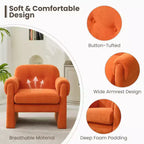 Fauteuil d'appoint rembourré Downy Fluffy Cloud, Fauteuil pour Chambre, Salle de réception, Salle de lecture, Salon