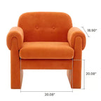 Fauteuil d'appoint rembourré Downy Fluffy Cloud, Fauteuil pour Chambre, Salle de réception, Salle de lecture, Salon