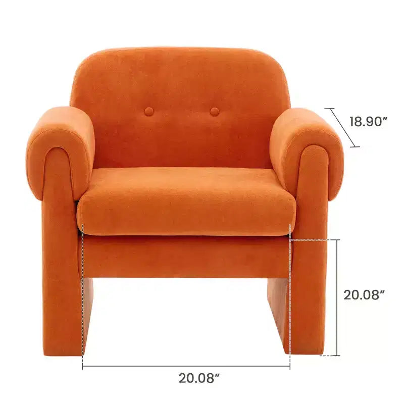 Fauteuil d'appoint rembourré Downy Fluffy Cloud, fauteuil pour chambre à coucher, hall d'accueil, salle de lecture, salon