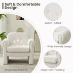 Fauteuil d'appoint rembourré Downy Fluffy Cloud, Fauteuil pour Chambre, Salle de réception, Salle de lecture, Salon