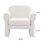 Fauteuil d'appoint rembourré Downy Fluffy Cloud, Fauteuil pour Chambre, Salle de réception, Salle de lecture, Salon