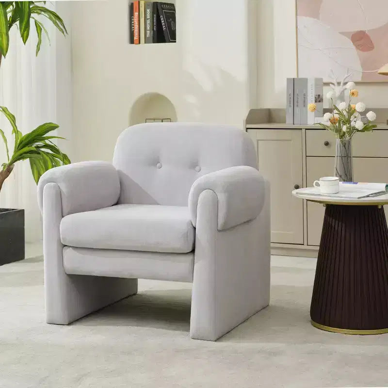 Downy Fluffy Cloud Upholstered Accent Chair,Armchair for Bedroom Reception Area Reading Room Living Room