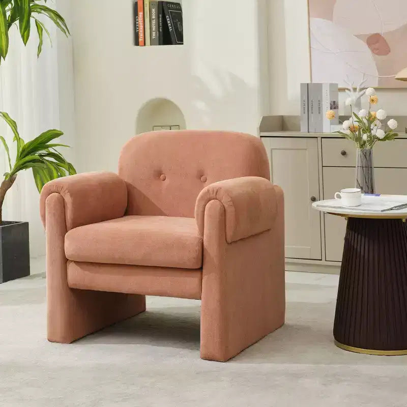 Downy Fluffy Cloud Upholstered Accent Chair,Armchair for Bedroom Reception Area Reading Room Living Room