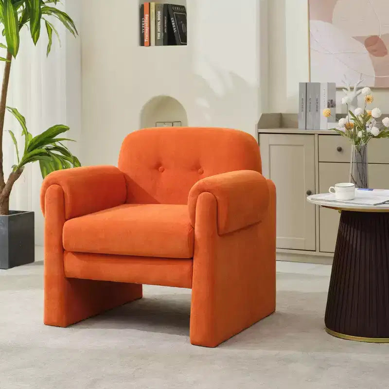 Downy Fluffy Cloud Upholstered Accent Chair,Armchair for Bedroom Reception Area Reading Room Living Room
