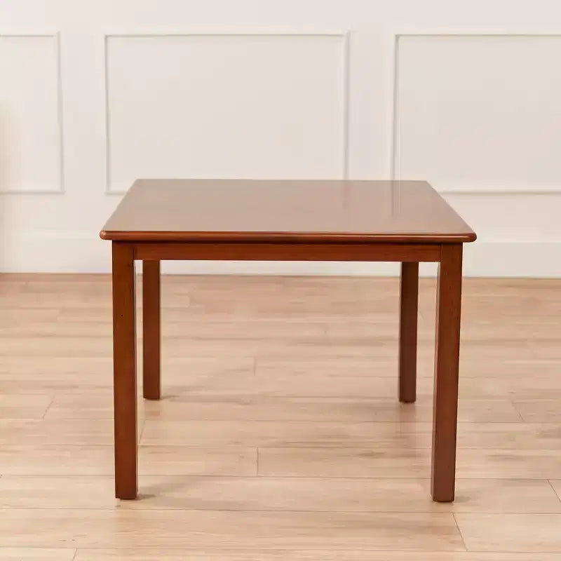 Table carrée en bois dur de 30 po x 30 po avec pieds de 22 po, Meubles pour enfants